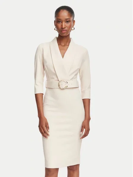 Rinascimento Rochie cocktail deschis bej