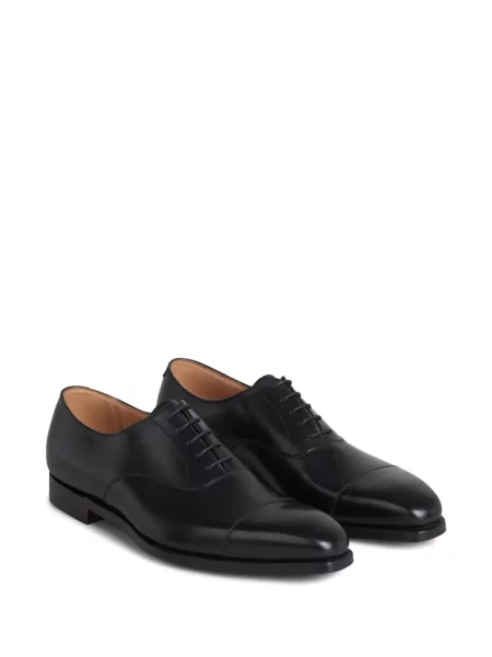 Oxford Crockett & Jones din țesătură twill negru