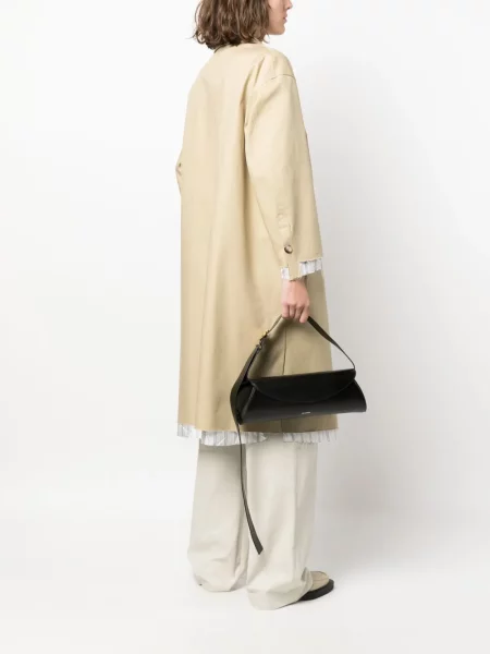 Iš natūralios odos didelis odinė rankinė Jil Sander juoda