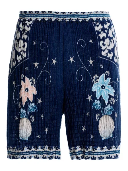 Talie pantaloni scurți Agua Bendita cu model floral cu imagine albastru