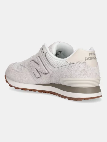 Semišové sneakers boty New Balance béžová