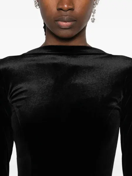 Rochie maxi Roserry lungă de costum negru