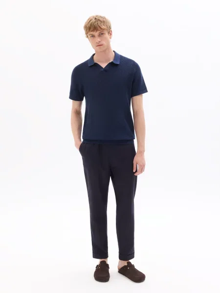 Tricou polo Celio albastru