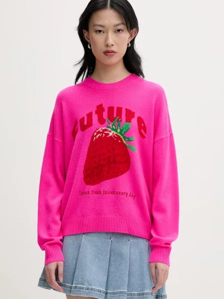 From Future pulover pentru femei din cașmir roz