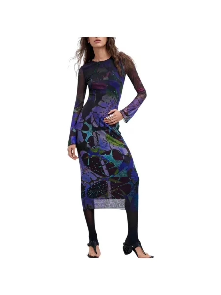 Desigual Šaty S. L. Lacroix / mix barev modrá