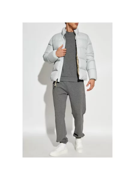 Bluza Woolrich z okrągłym dekoltem szara