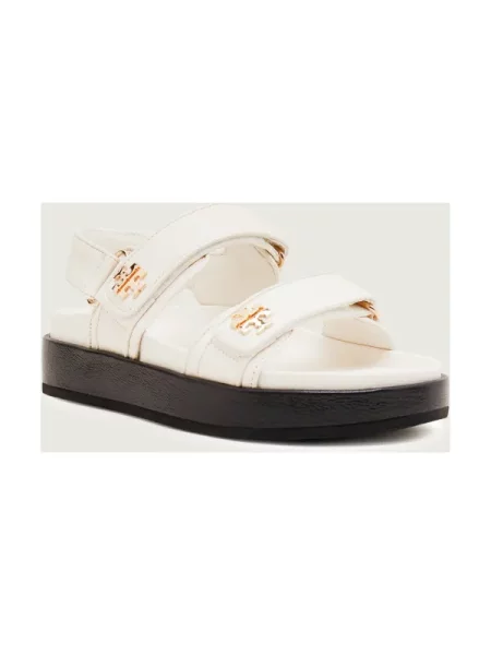 TORY BURCH Bőr szandál KIRA SPORT fehér