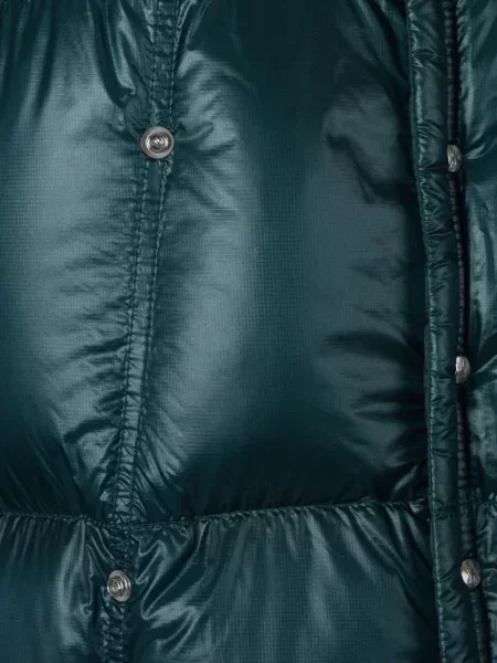 Scurt geacă cu puf Moncler cu glugă verde