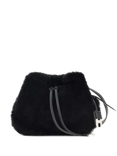 Geantă bucket Hogan negru