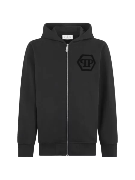 Hanorac cu glugă Philipp Plein cu autograf negru