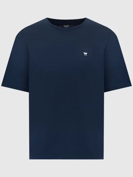 Футболка WKDVENACO з вишивкою емблеми Max Mara Weekend синя