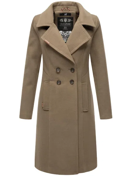 NAVAHOO Palton de iarnă Wooly deschis maro