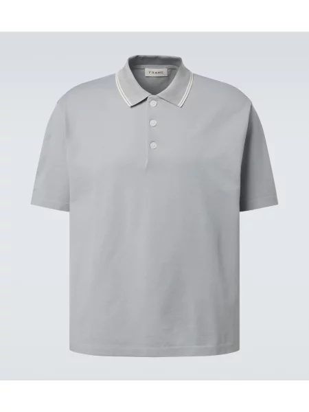 Tricou polo Frame albastru
