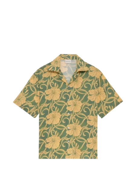 Cămașă Drole De Monsieur cu model floral cu imagine verde