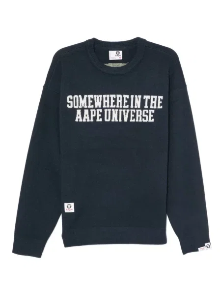 Melegítő felső Aape By *a Bathing Ape® nyomtatás kék