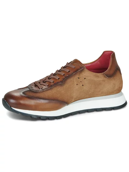 Pantofi Jeffery West din piele de căprioară maro