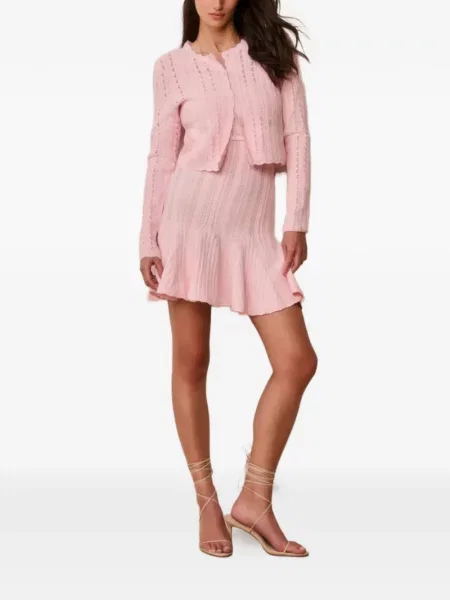 Cardigan Loveshackfancy tricotate roz