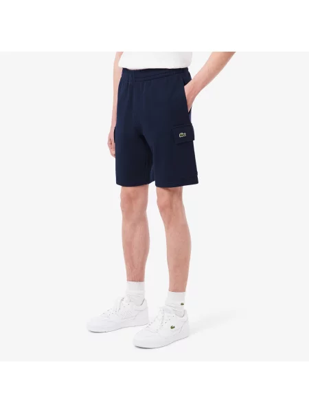 Lacoste Szorty Cargo Z Polaru granatowy