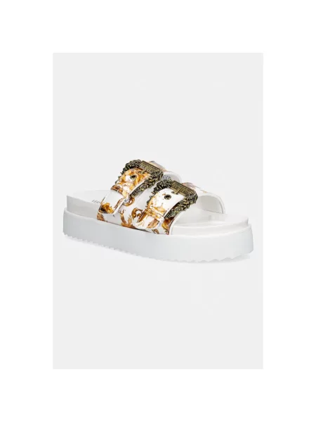 Klapki Versace Jeans Couture na platformie