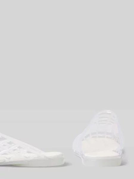 Chodaki w półprzezroczystym designie Bianco białe