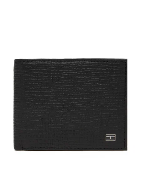 Tommy Hilfiger De piele portofel TH FLAG negru