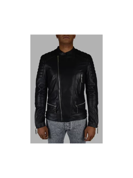 Kurtka skórzana Philipp Plein czarna