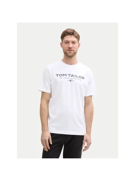 TOM TAILOR Majica morsko plava bijela