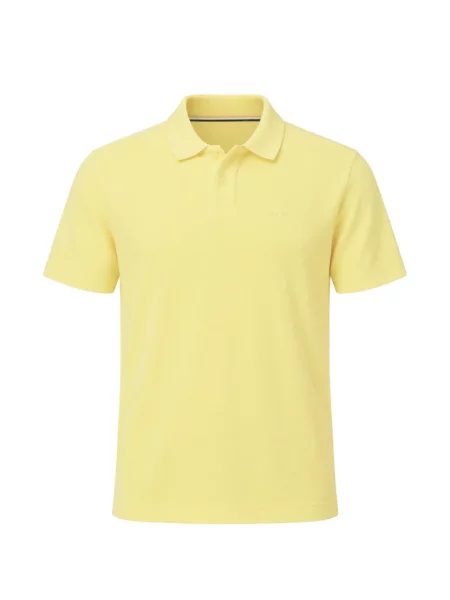 Tricou polo Boss cu broderie galben