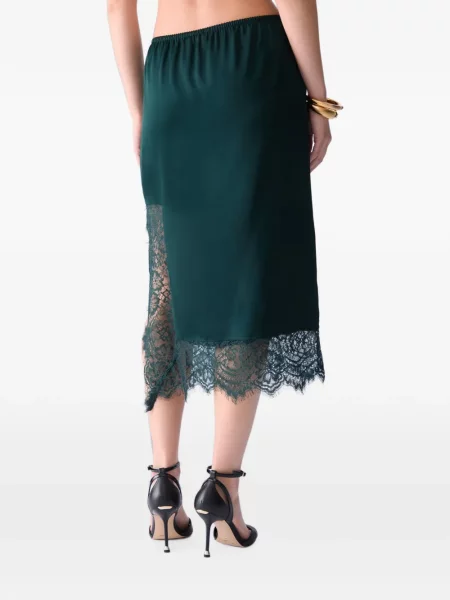 Fustă midi Liu Jo din satin verde