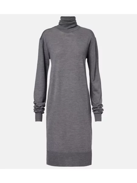 Rochie Toteme de lână de costum gri