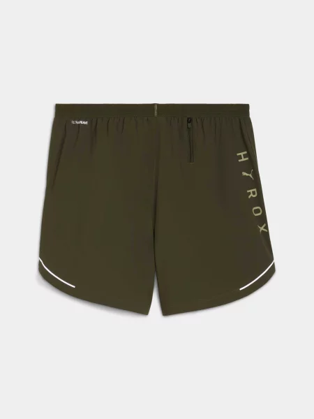 Короткие спортивные шорты Puma зеленые