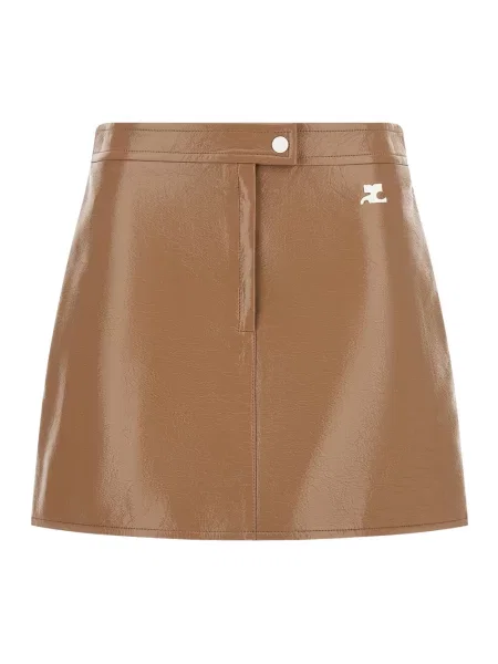 Spódnica mini Courreges beżowa
