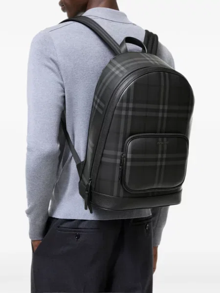 Rucsac Burberry în carouri negru