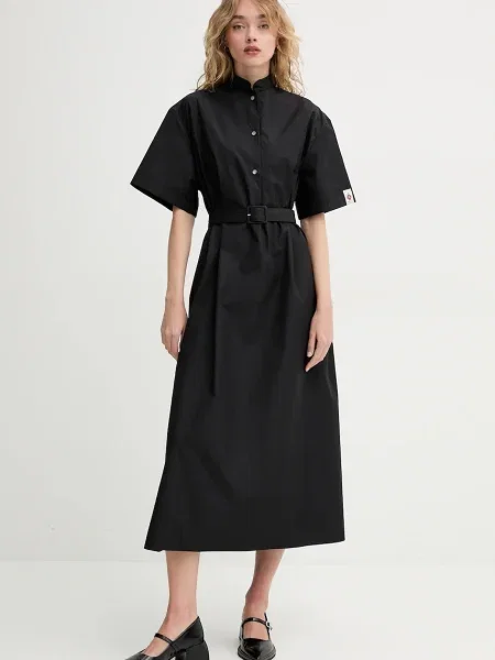 Bally rochie maxi evazati negru