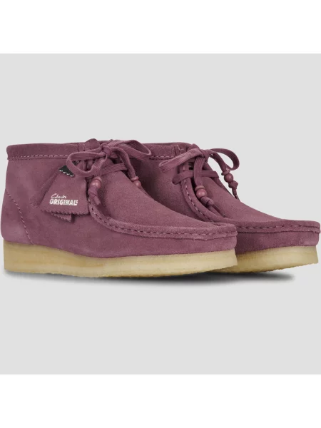 Členkové topánky Clarks Originals fialová