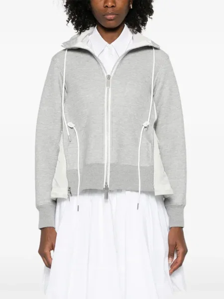 Bluza z kapturem Sacai szara