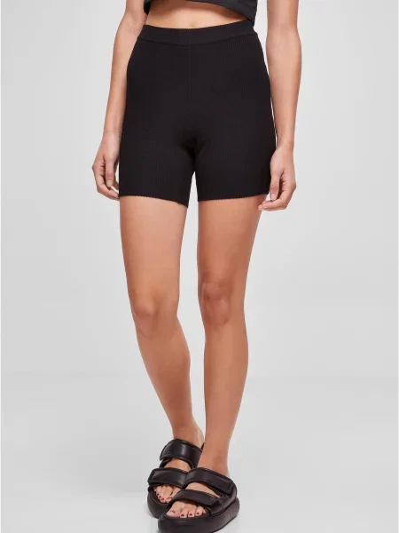 Dzianinowe szorty Urban Classics czarne