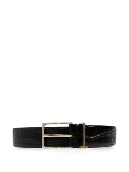 Cu centură curea Tom Ford din piele negru