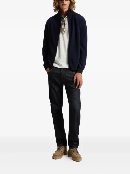 Cardigan Woolrich de lână albastru
