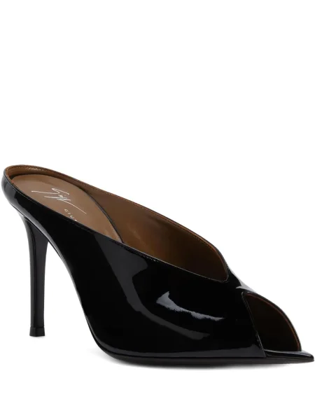 Sandale Giuseppe Zanotti din piele de lac negru