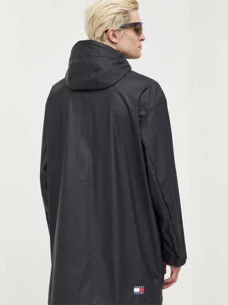 Bunda Tommy Jeans přechodná černá
