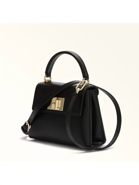 Torebka crossbody Furla skórzana czarna