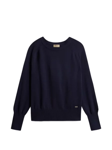 Pulover Woolrich cu decolteu rotund albastru