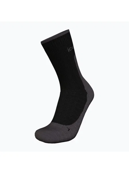 Șosete de trekking pentru bărbați icebreaker Merino Hike+ Light Crew black/obsidian negru