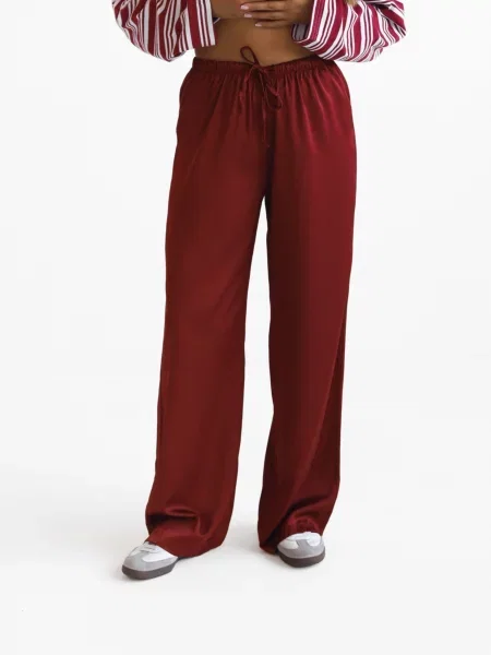 Сатинові Штани палаццо Lilove теракотовий