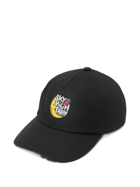 Șapcă Sky High Farm cu broderie negru