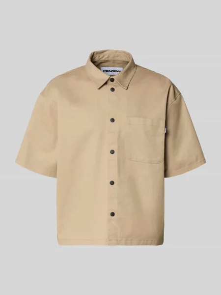 Koszula casualowa o kroju relaxed fit z kieszenią na piersi Review