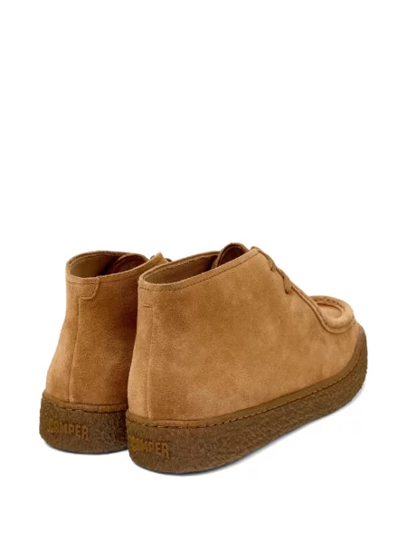 Zomšinės desert boots Camper su raišteliais ruda