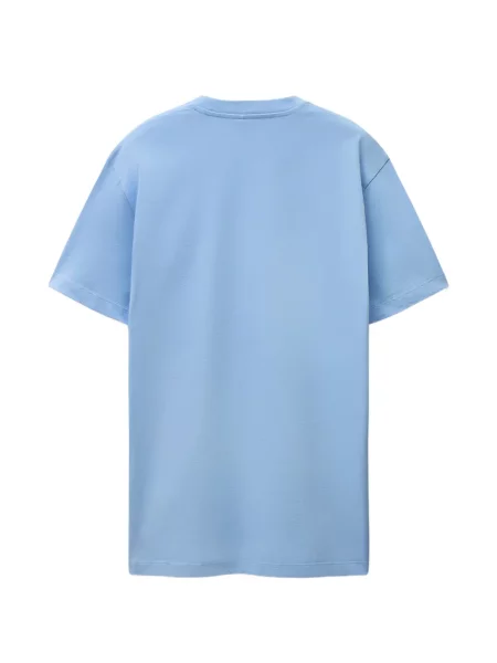 Tricou Versace cu broderie din jerseu albastru