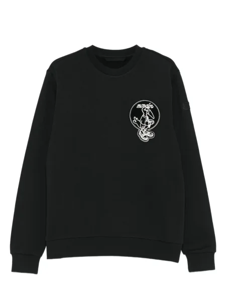 Hanorac Moncler cu broderie negru